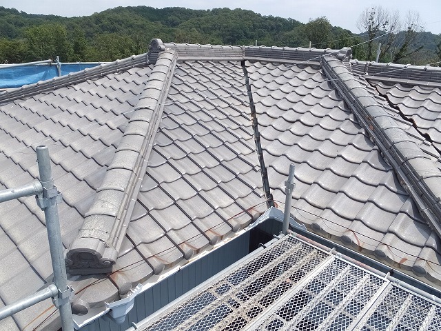 棟瓦工事施工後